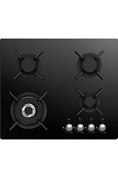 Master Gas موقد غاز زجاجي مقسّى، 60 سم، 4 شعلات، شبكات ثقيلة، إشعال ذاتي، صما...