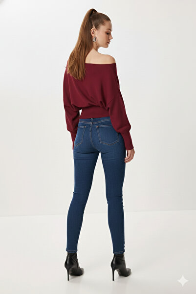 fiolin Off Shoulder Knitwear Sweater