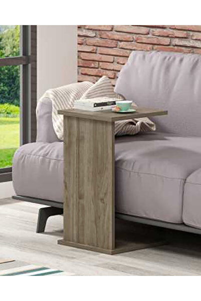 Aura Mia Store Side table type C, White, 35×35×63.6 cm