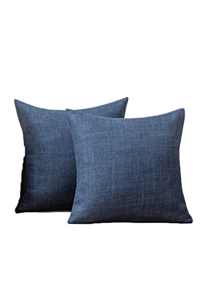 Diva Home 2 Pieces Linen Cotton Pillowcase Home Sofa Car Bedroom Office Pillo...