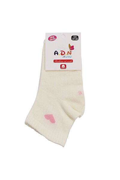 bebegen Κοριτσίστικες κάλτσες με σχέδιο καρδιάς σε ροζ εκρού