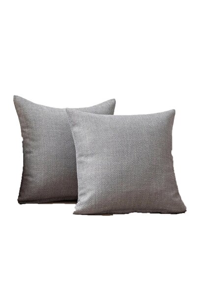 Diva Home 2 Pieces Linen Cotton Pillowcase Home Sofa Car Bedroom Office Pillo...