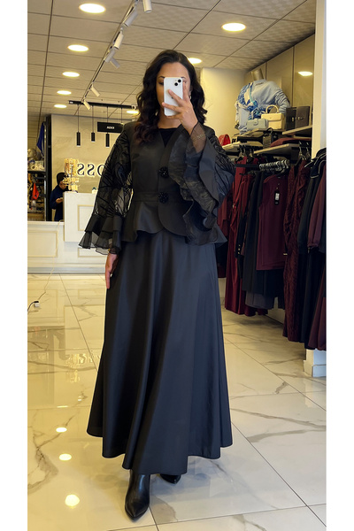 Vosse Gazella Siyah Organize Etekli Takım