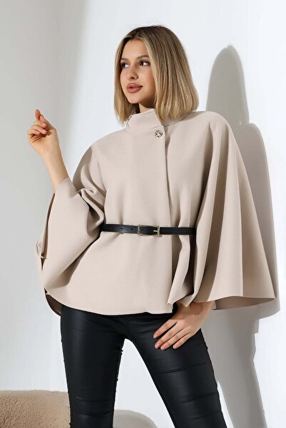 Pulli Collection Παντζόνι με λεπτομέρεια από χρυσό κουμπί και ζώνη