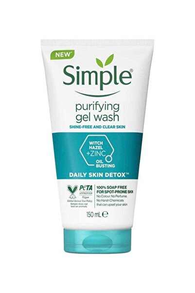 Simple Daily Skin Detox Purifying Facial Wash, 150ml
