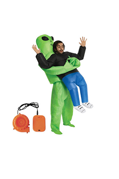 OferteTop Inflatable "Alien Abducted" Costume, Suitable for Halloween, Parties and Pranks