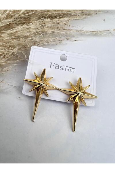 VELİT VOLA أقراط ذهبية اللون من بولار ستار