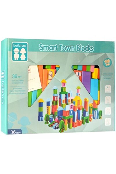 Toy Toy Toy Wooden construction set for children 36+ months, 100 pieces