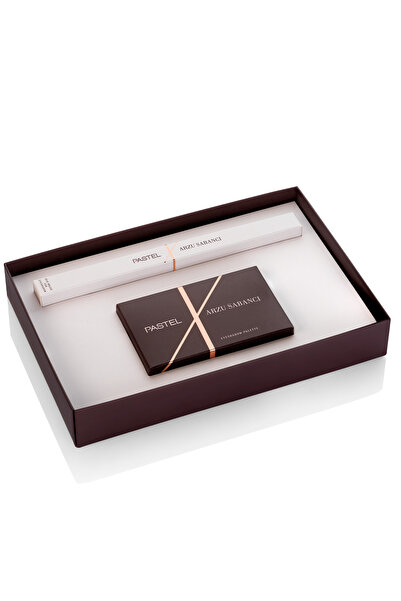 Pastel x Arzu Sabancı Small Duo Brush + Eyeshadow 6'lı Far Seti No 62 | Far & Çift Taraflı Fırça Seti