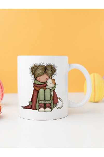 IŞILAY PROMOSYON فتاة غريبة مع قطة كوبا بارداك موديل 28