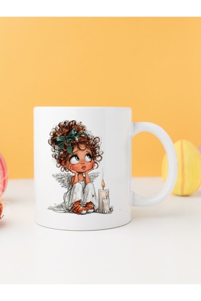 IŞILAY PROMOSYON كوب ملائكي لعيد الميلاد بتصميم خيالي موديل03