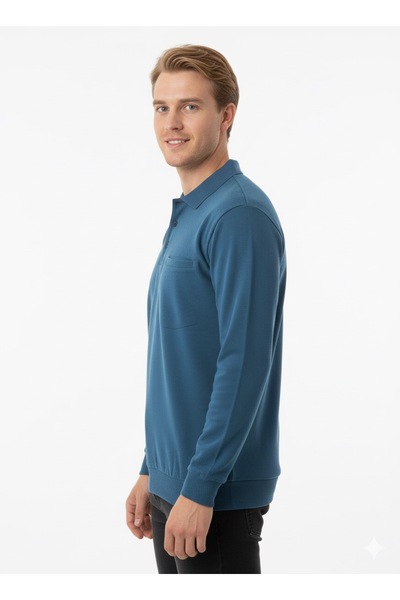 ModaPlaza Men's Pocket Polo Neck Thessaloniki Sweat 109