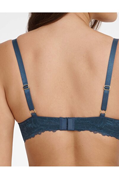 ESOTIQ Push-Up Bra Unedrwired Reinforced & Padded Floral Lace High Support | Gillian