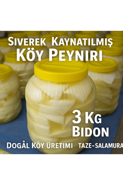 Siverek Köy Ürünleri Siverek Kaynatılmış Köy Peyniri 3 KG Bidon