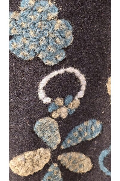 Park Moda Felt Coat with Floral Embossing