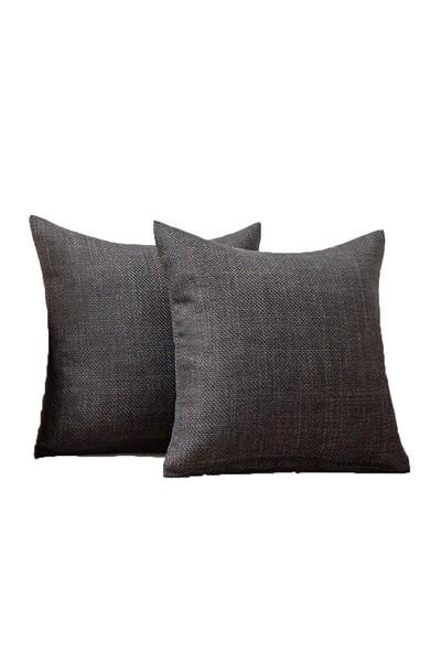Diva Home 2 Pieces Linen Cotton Pillowcase Home Sofa Car Bedroom Office Pillo...