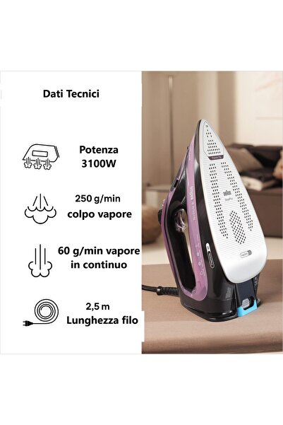 Braun Texstyle 9 Steam Iron SI9661VI - Purple