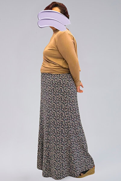 SHE BEST Pieced Long Prayer Skirt, Viscose Civil 8 Pieces Long Women's Skirt