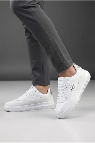 SOLAZER Men's White Orthopedic Sole Casual Sneaker 060