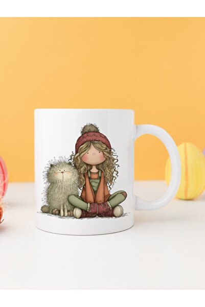 IŞILAY PROMOSYON فتاة غريبة مع قطة كوبا بارداك موديل 2