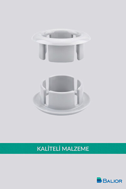 BALİOR LAVABO SU TAŞMA YÜZÜĞÜ PARLAK BEYAZ