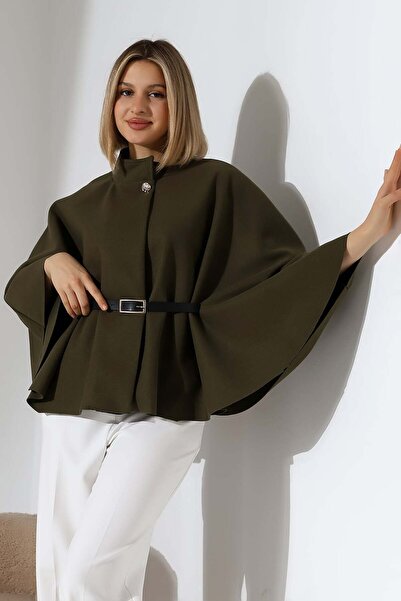 Pulli Collection Παντζόνι με λεπτομέρεια από χρυσό κουμπί και ζώνη