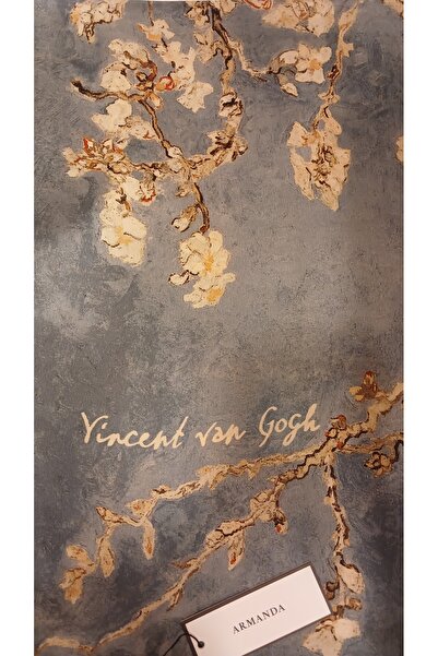 ARMANDA Van Gogh İmzalı Almond Blossoms Desen Şal