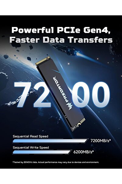 ACER Predator GM6 1TB M.2 NVMe PCIe 4.0 SSD (up to 7200MB/s)