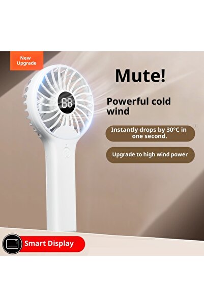 STLA FS110 Handheld Fan Rechargeable 100 Speeds Handle Ventilation Digital Display