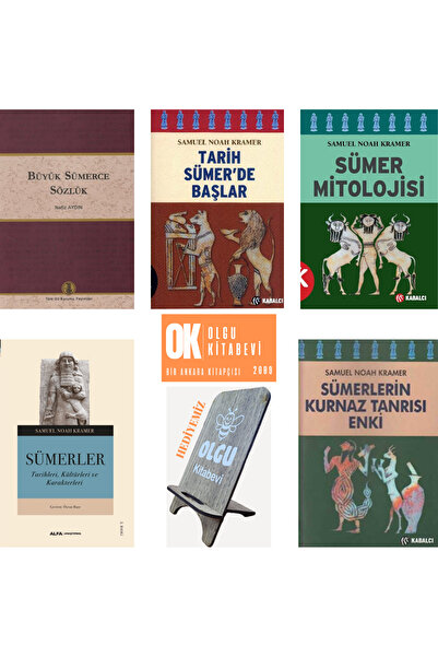 Kabalcı Yayınevi Sümerler - büyük sümerce sözlük - Tarih Sümer’de Başlar - Sümer Mitolojisi / 5 kitap set