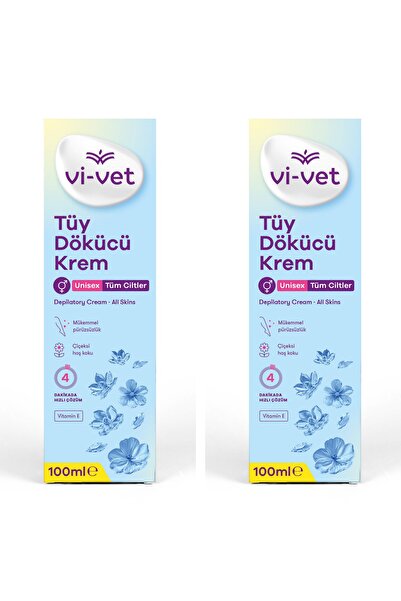 Vi-vet Tüy Dökücü Krem 100 ml × 2 Adet