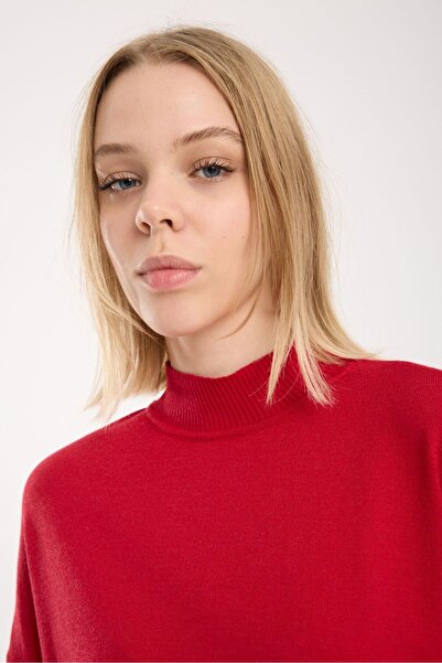 sumoda Women's Knitwear Sweater Soft Texture Mock Neck Basic