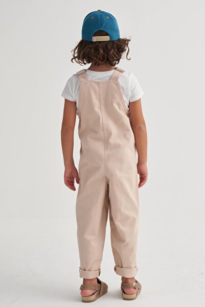 Cigit Gabardine Salopet 2-7 Years Beige