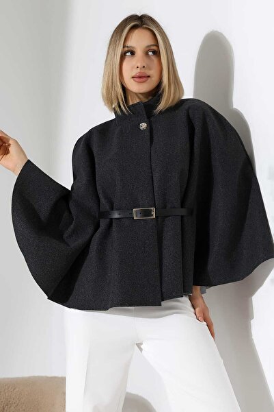 Pulli Collection Παντζόνι με λεπτομέρεια από χρυσό κουμπί και ζώνη