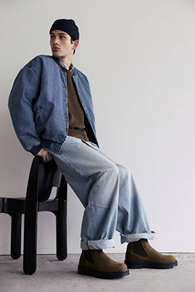 Pull & Bear Deri Chelsea bot