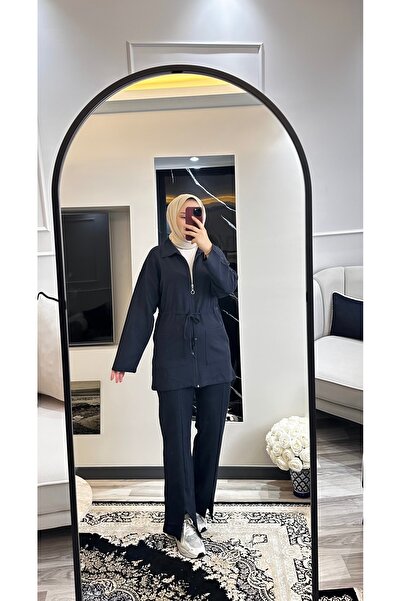 moda paketi Σετ Βάφλας Χιτζάμπ |   Μοντέλο με φερμουάρ και κορδόνια