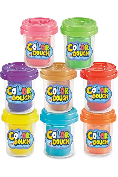 Toybox 8 Mini Cans Color Dough Party Pack with Fun Molds and Tools For Kids