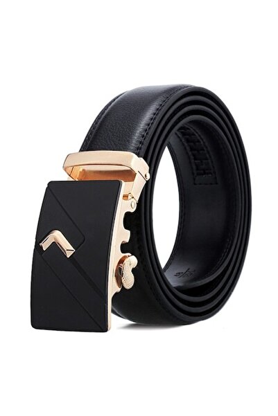 OEM Curea bărbătească CB7AUN, cataramă automată, reglabilă, 125 cm, neagră