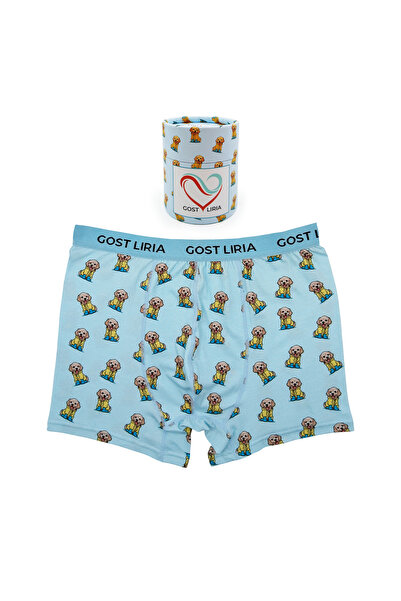 GOST LİRİA - Cute Dog Desenli Erkek Boxer