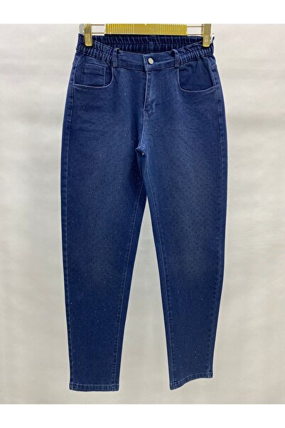 LADYDUİN Ön serpme taş detaylı pantolon