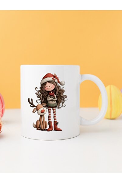 IŞILAY PROMOSYON كوب على شكل غزال الكريسماس للفتيات موديل 18
