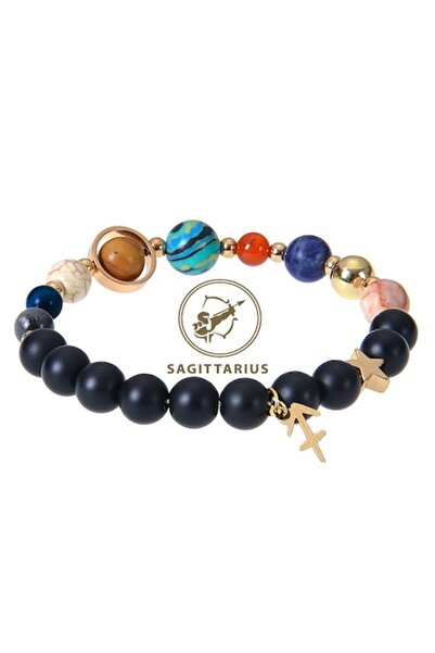 OEM Brățară cu pandantiv energetic cu zodia Săgetător și Ametist - Unisex