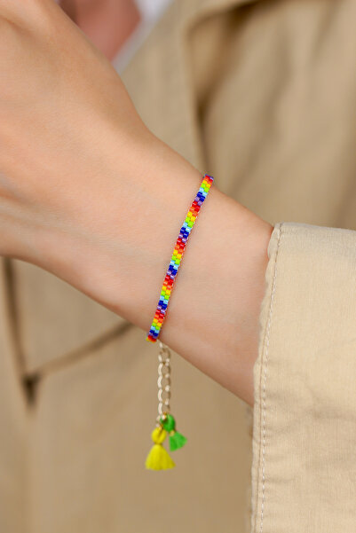 Kübüşün Atölyesi KA-031 Miyuki Bileklik - Gökkuşağı Serisi - Gökkuşağı Tam Tu...