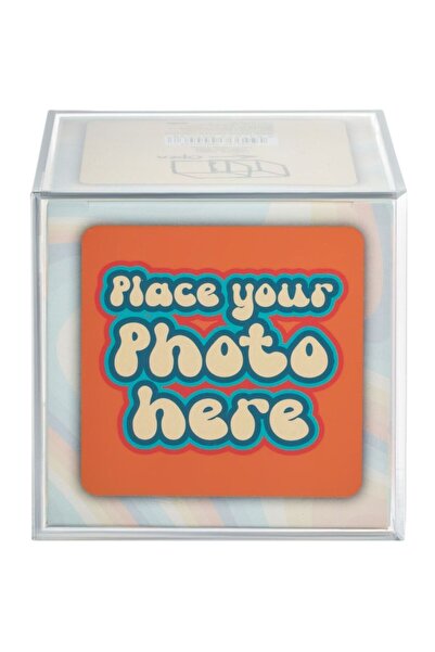 photo frame Rama Foto Decorativa Transparenta Cub 9.3x9.3x9.3cm, 6 pozitii