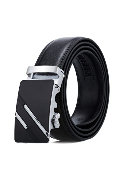 OEM Curea bărbătească CB1ARN, cataramă automată, reglabilă, 125 cm, neagră