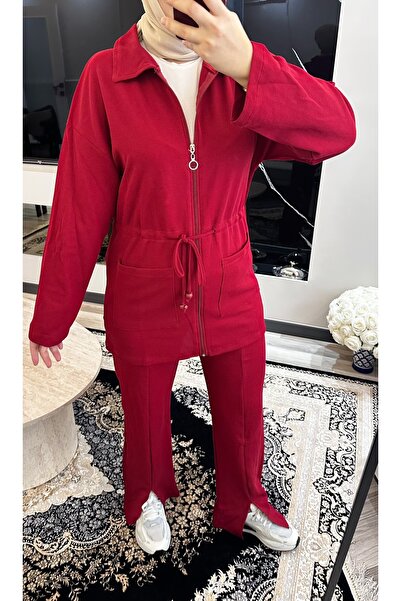 moda paketi Hijab Waffle Set | Zippered and Lace-Up Model