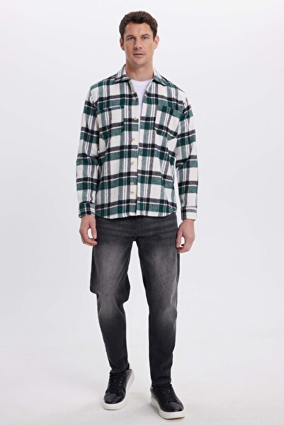 Tudors Men's Regular Fit Classic Cut Double Pocket Winter Lumberjack Checkered Shirt