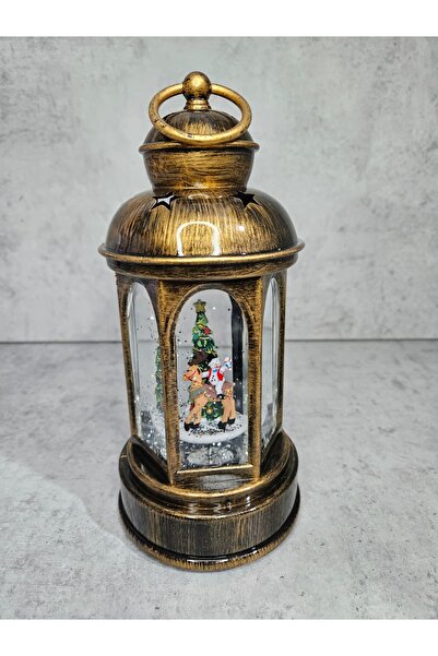 IRILIS Christmas Decoration with Snow Globe, LED and Music – Reindeer & Fir Tree, Batteries/USB