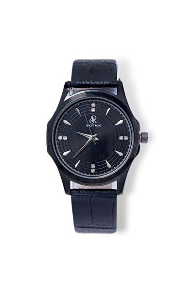 GHOST ROSE ساعة جلدية للرجال