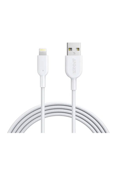 Anker PowerLine Lightning Cable 6 ft - White